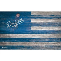 Los Angeles Dodgers 11'' x 19'' Distressed Flag Sign