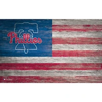 Philadelphia Phillies 11'' x 19'' Distressed Flag Sign