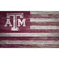 Texas A&M Aggies 11'' x 19'' Distressed Flag Sign