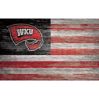 Western Kentucky Hilltoppers 11'' x 19'' Distressed Flag Sign