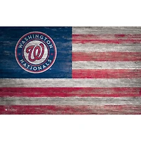 Washington Nationals 11'' x 19'' Distressed Flag Sign