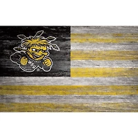 Wichita State Shockers 11'' x 19'' Distressed Flag Sign