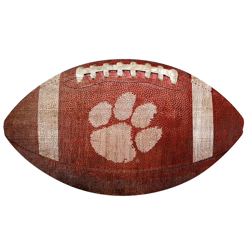 Clemson Tigers 12'' Football Sign