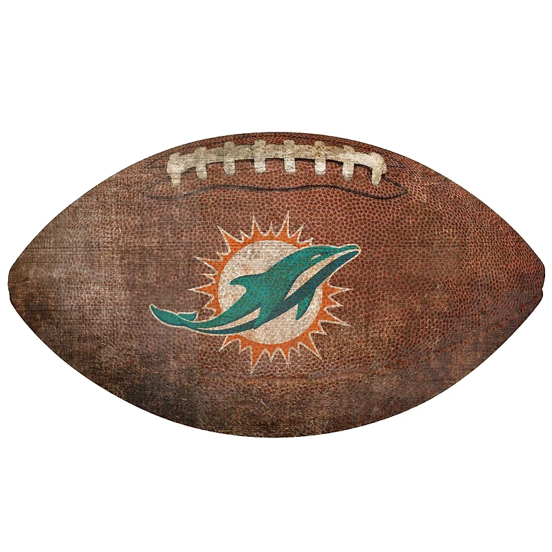 Miami Dolphins 12'' Football Sign
