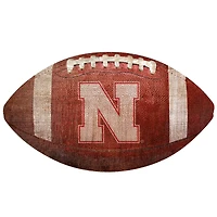 Nebraska Huskers 12'' Football Sign
