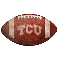 TCU Horned Frogs 12'' Football Sign