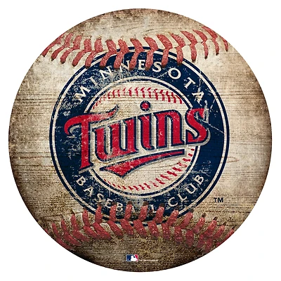 Minnesota Twins 12'' x 12'' Baseball Sign