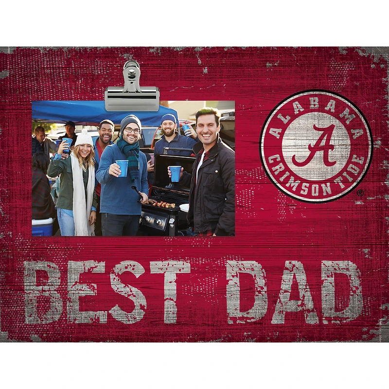 Alabama Crimson Tide 8'' x 10.5'' Best Dad Clip Frame