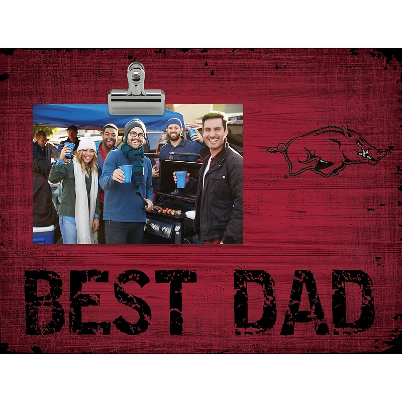 Arkansas Razorbacks 8'' x 10.5'' Best Dad Clip Frame