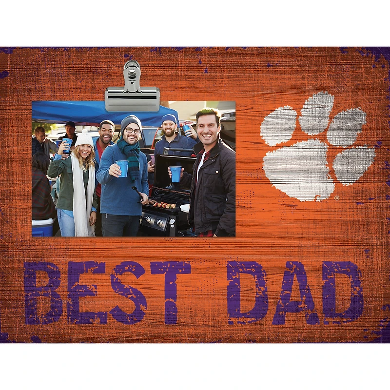 Clemson Tigers 8'' x 10.5'' Best Dad Clip Frame