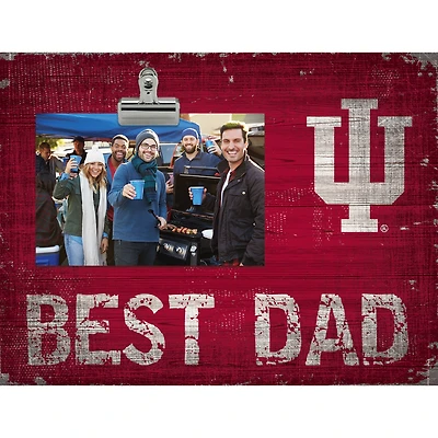 Indiana Hoosiers 8'' x 10.5'' Best Dad Clip Frame