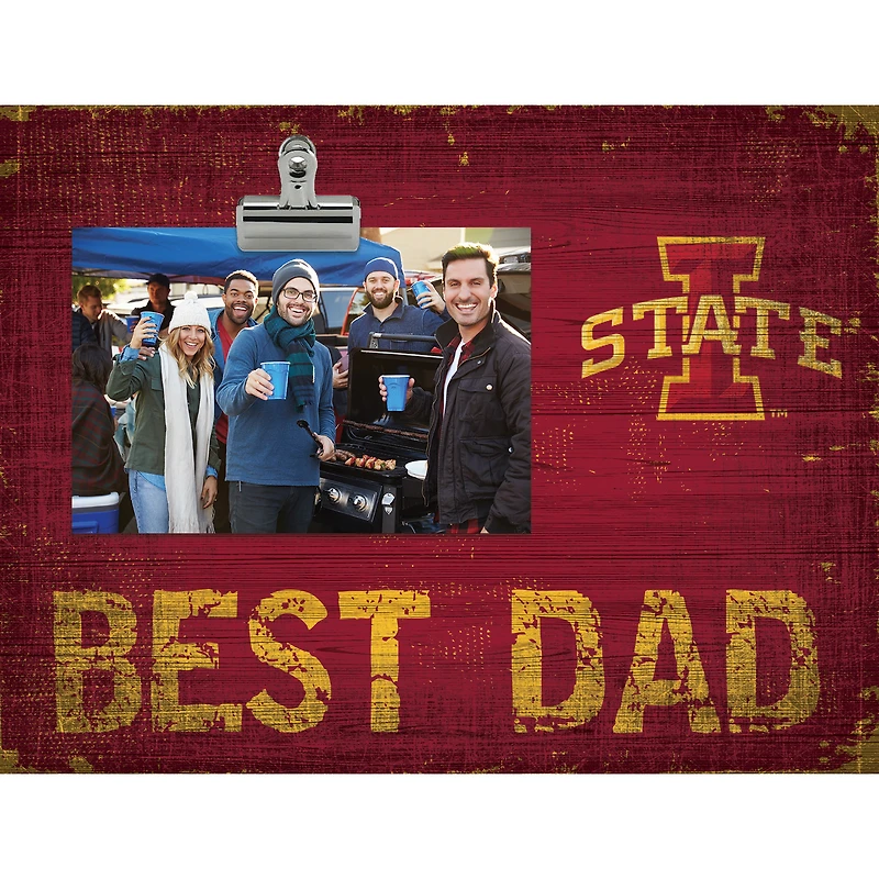 Iowa State Cyclones 8'' x 10.5'' Best Dad Clip Frame