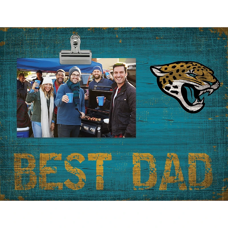 Jacksonville Jaguars 8'' x 10.5'' Best Dad Clip Frame