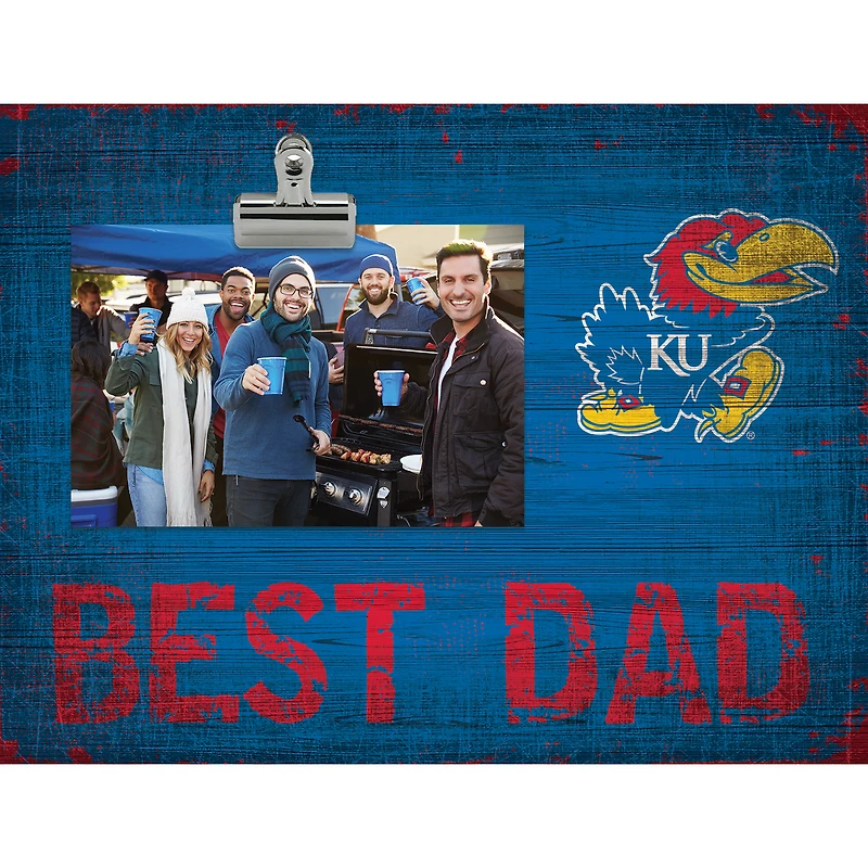 Kansas Jayhawks 8'' x 10.5'' Best Dad Clip Frame