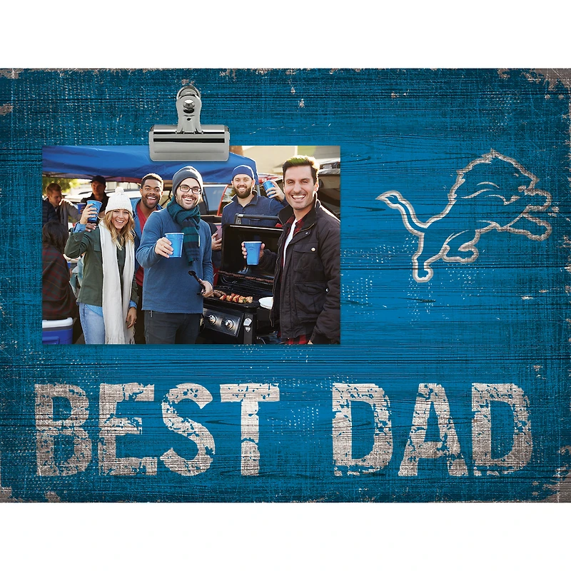 Detroit Lions 8'' x 10.5'' Best Dad Clip Frame