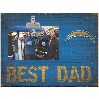 Los Angeles Chargers 8'' x 10.5'' Best Dad Clip Frame