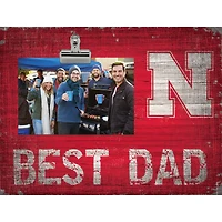 Nebraska Huskers 8'' x 10.5'' Best Dad Clip Frame