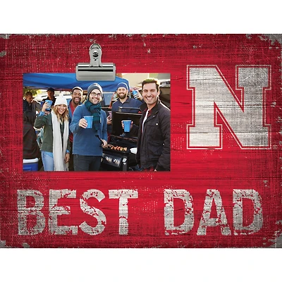 Nebraska Huskers 8'' x 10.5'' Best Dad Clip Frame