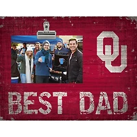 Oklahoma Sooners 8'' x 10.5'' Best Dad Clip Frame