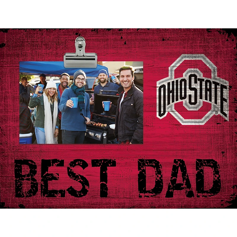 Ohio State Buckeyes 8'' x 10.5'' Best Dad Clip Frame