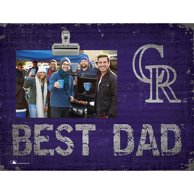 Colorado Rockies 8'' x 10.5'' Best Dad Clip Frame