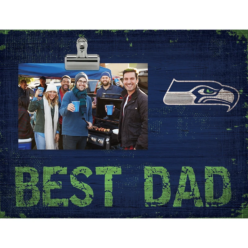 Seattle Seahawks 8'' x 10.5'' Best Dad Clip Frame