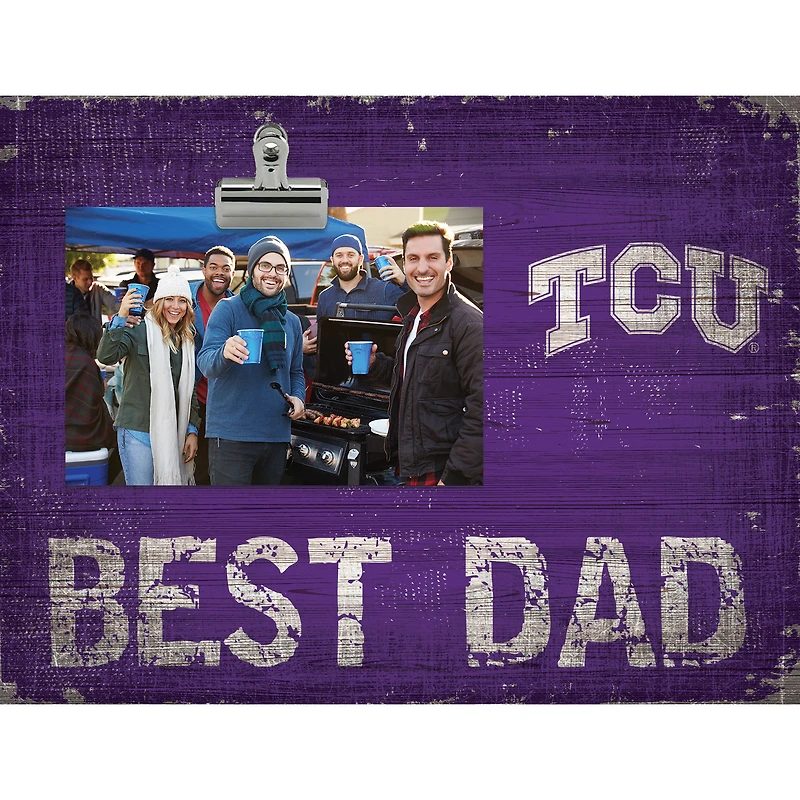 TCU Horned Frogs 8'' x 10.5'' Best Dad Clip Frame