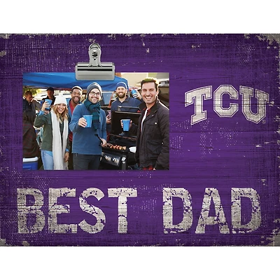 TCU Horned Frogs 8'' x 10.5'' Best Dad Clip Frame