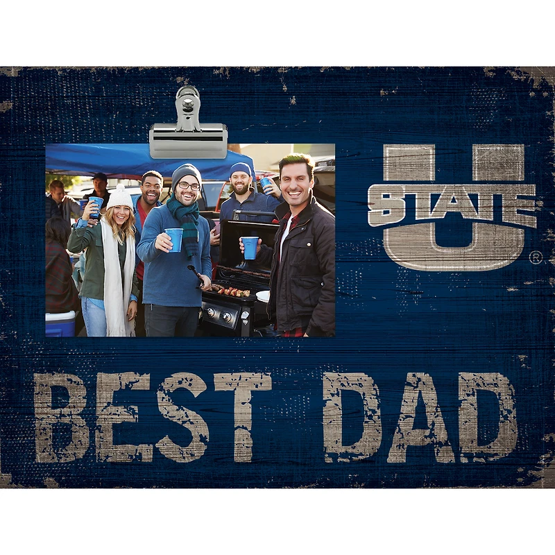 Utah State Aggies 8'' x 10.5'' Best Dad Clip Frame