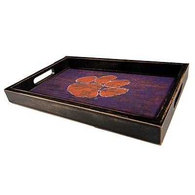 Clemson Tigers 9'' x 15'' Team Color Tray