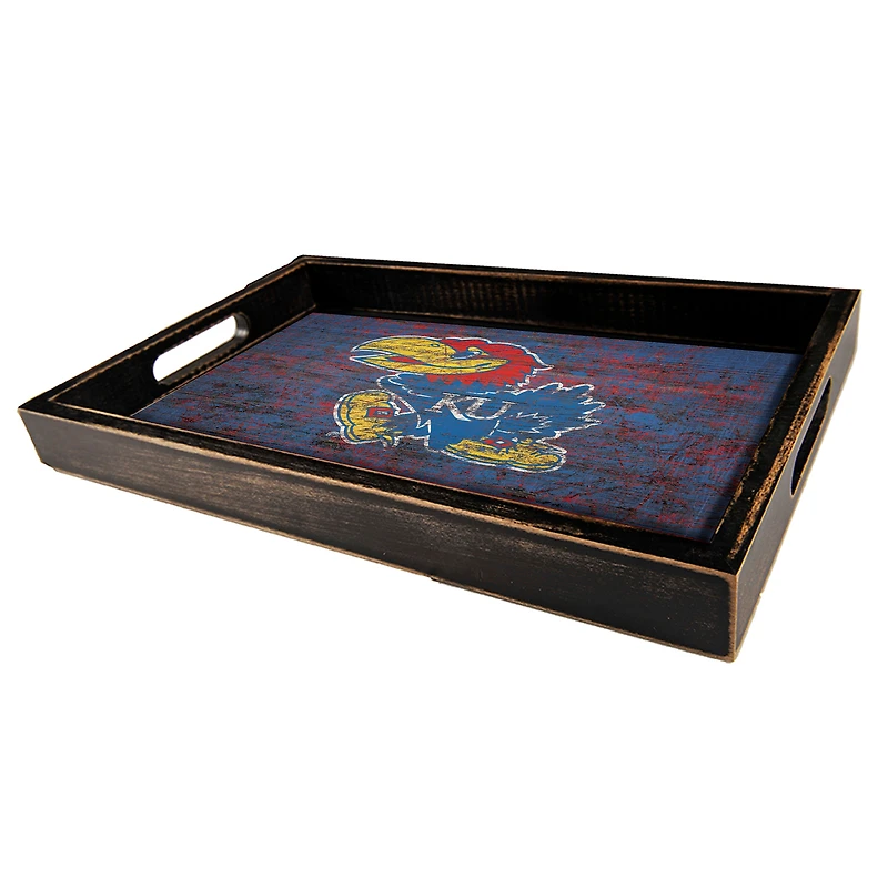 Kansas Jayhawks 9'' x 15'' Team Color Tray