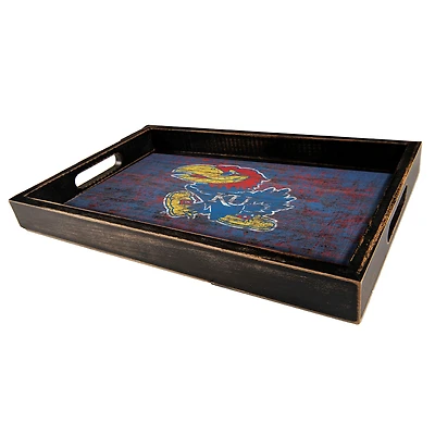 Kansas Jayhawks 9'' x 15'' Team Color Tray