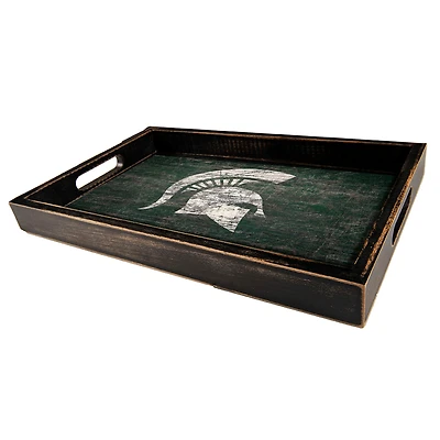 Michigan State Spartans 9'' x 15'' Team Color Tray