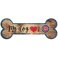 Chicago Cubs 6'' x 12'' Dog Bone Sign