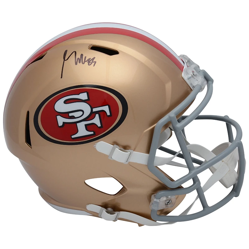 George Kittle San Francisco 49ers Autographed Riddell Speed Replica Helmet