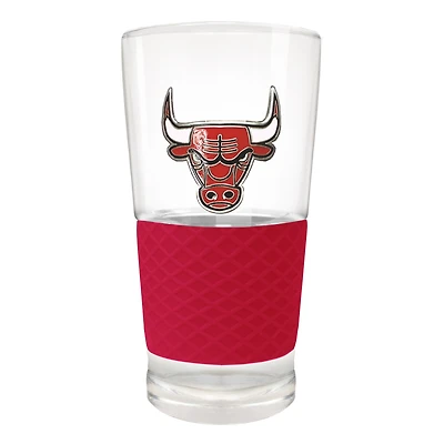 Chicago Bulls 22oz. Pilsner Glass with Silicone Grip