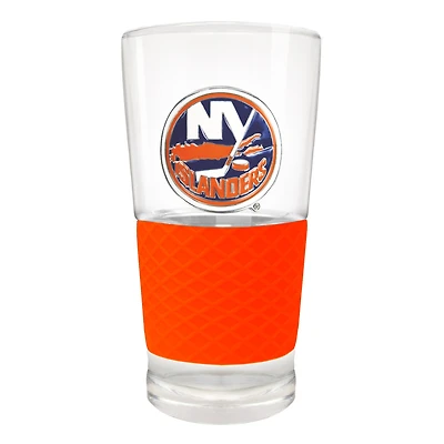 New York Islanders 22oz. Pilsner Glass with Silicone Grip