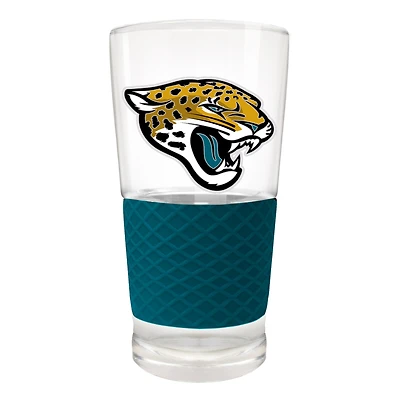 Jacksonville Jaguars 22oz. Pilsner Glass with Silicone Grip