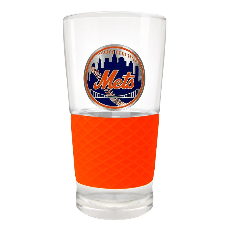 New York Mets 22oz. Pilsner Glass with Silicone Grip
