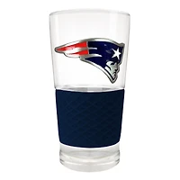 New England Patriots 22oz. Pilsner Glass with Silicone Grip