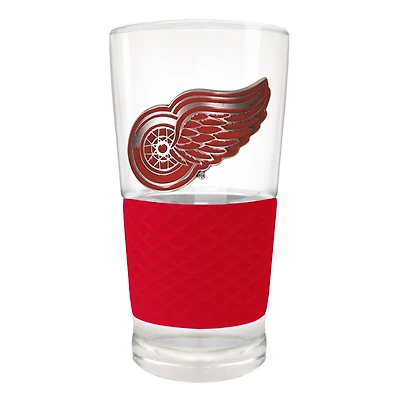 Detroit Red Wings 22oz. Pilsner Glass with Silicone Grip