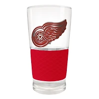 Detroit Red Wings 22oz. Pilsner Glass with Silicone Grip