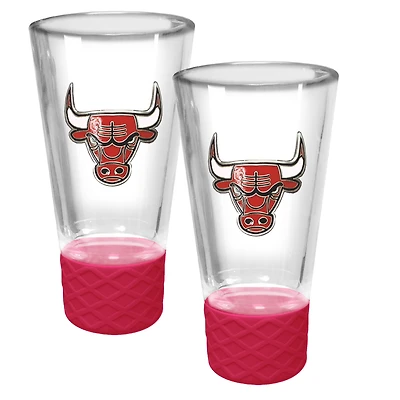 Chicago Bulls 2-Pack 4oz. Cheer Shot Set with Silicone Grip