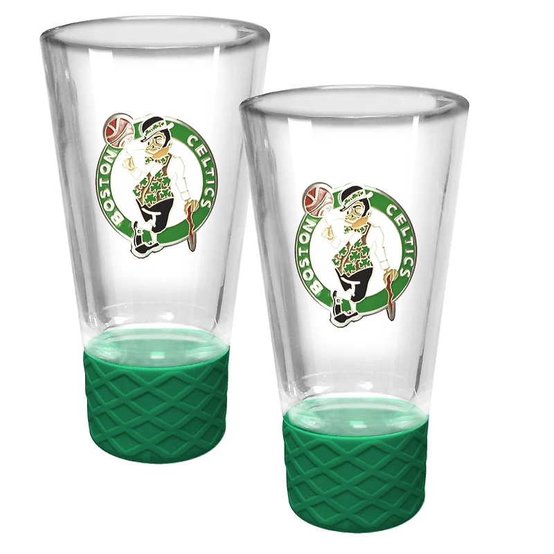 Boston Celtics 2-Pack 4oz. Cheer Shot Set with Silicone Grip
