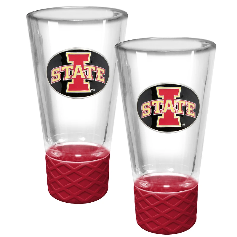 Iowa State Cyclones 2-Pack 4oz. Cheer Shot Set with Silicone Grip
