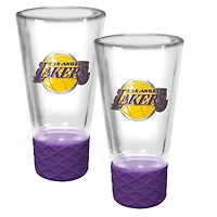 Los Angeles Lakers 2-Pack 4oz. Cheer Shot Set with Silicone Grip