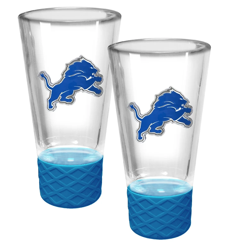 Detroit Lions 2-Pack 4oz. Cheer Shot Set with Silicone Grip