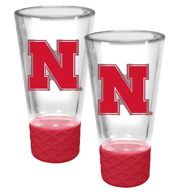 Nebraska Huskers 2-Pack 4oz. Cheer Shot Set with Silicone Grip