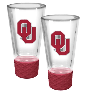 Oklahoma Sooners 2-Pack 4oz. Cheer Shot Set with Silicone Grip