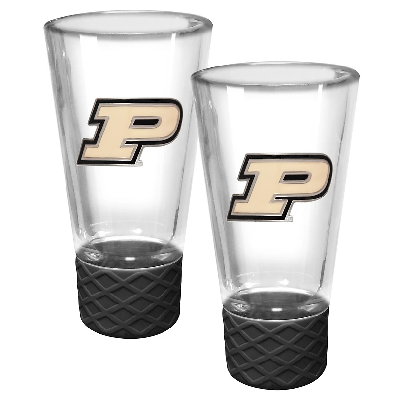 Purdue Boilermakers 2-Pack 4oz. Cheer Shot Set with Silicone Grip